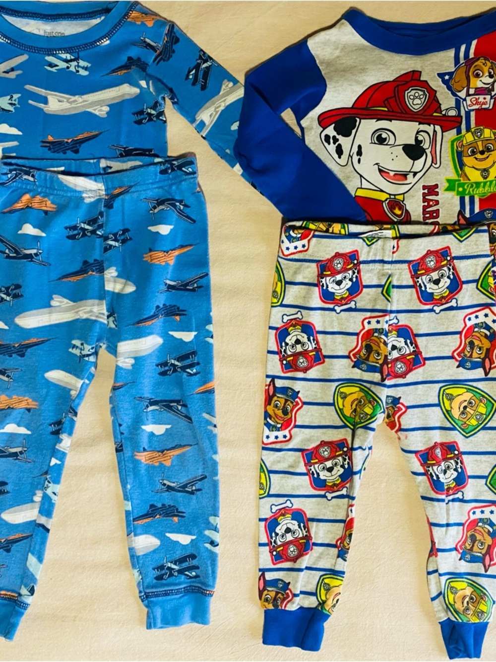 Carter's 2T Boys Two-Piece Pajama Bundle - 4 sets - Picture 2 of 7